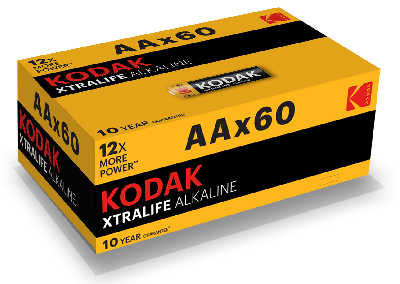 Батарейки Kodak LR6-60 (4S) colour box XTRALIFE Alkaline [KAA-60] (60/720/20160)
