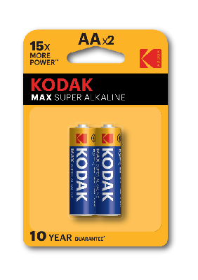 Батарейки Kodak LR6-2BL MAX SUPER Alkaline [KAA-2] (40/200/13200)