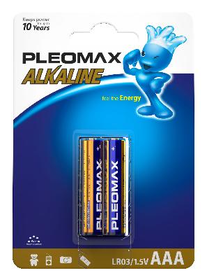 Батарейки Pleomax LR03-2BL Alkaline (20/400/19200)