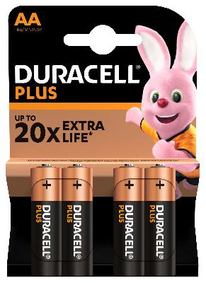 Батарейки Duracell 5014212 АА алкалиновые 1,5v 4 шт. LR6-4BL PLUS