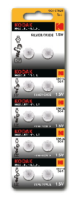 Батарейки Kodak SG4 (377) SR626, SR66 MAX Silver Oxid Button Cell (10/100/2000)