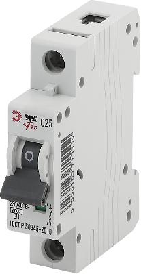 Автоматический выключатель ЭРА PRO NO-901-45 ВА47-63 1P 25А кривая C 6кА